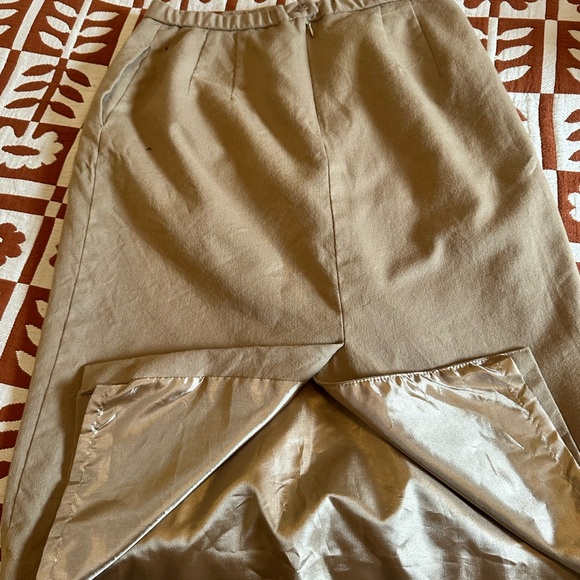 Pendleton Woolen Mills Taupe Wool Skirt Vintage - Picture 6 of 6